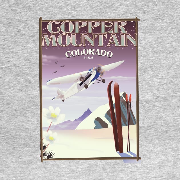 Copper Mountain Colorado travel poster by nickemporium1